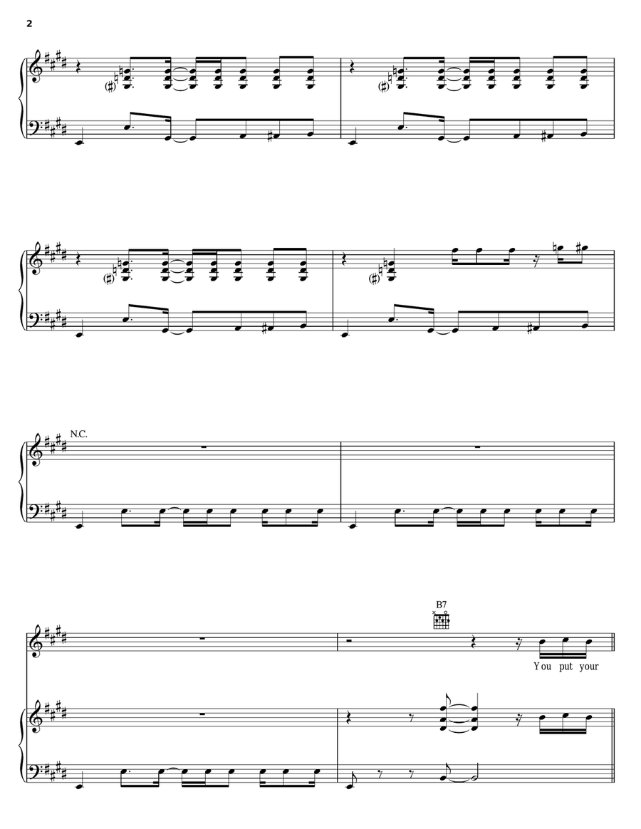 Do The Funky Chicken Do The Funky Chicken Piano, Vocal, Guitar scores gallery preview page 2