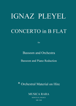 Book cover for Concerto in B flat major B 107