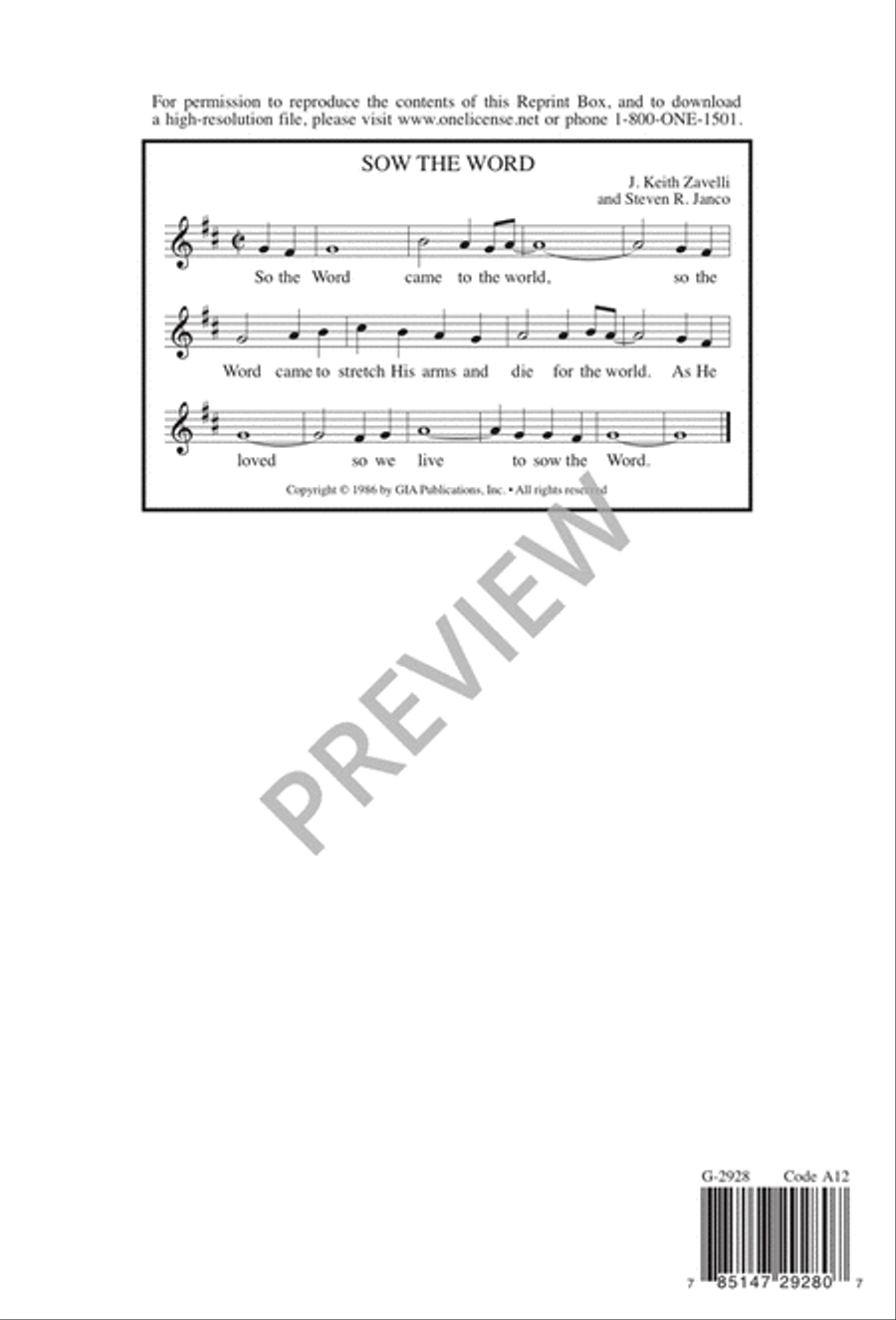 Sow the Word Sow the Word 3-Part scores gallery preview page 13