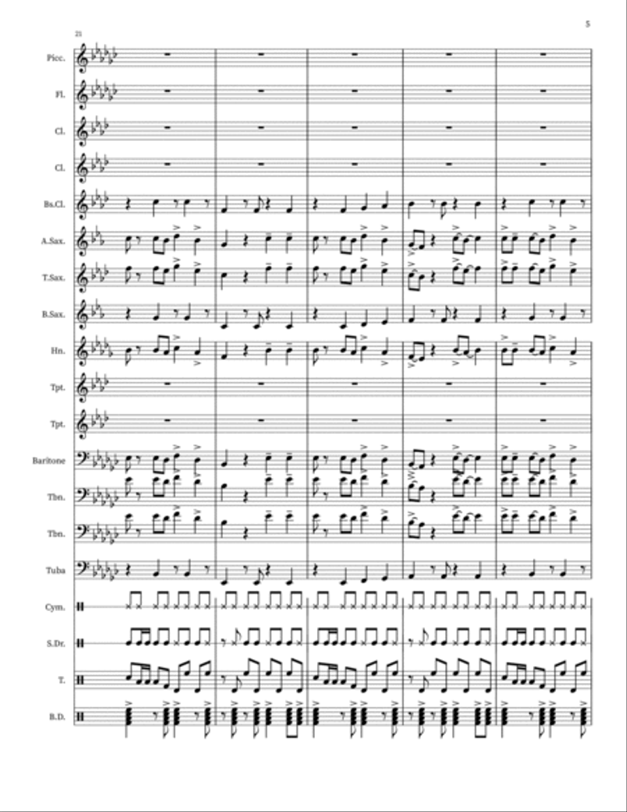 Industry Baby Marching Band scores gallery preview page 5