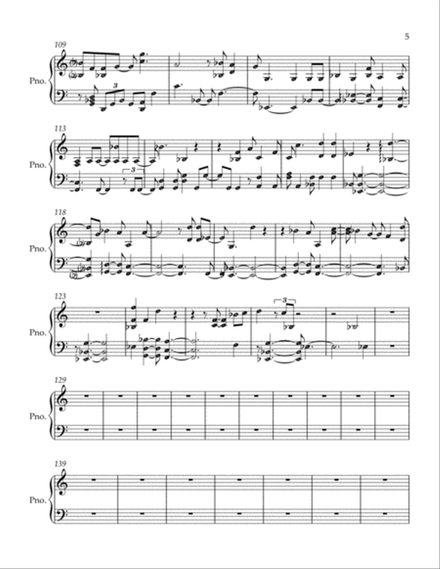 Famous For (i Believe) Piano Solo scores gallery preview page 5