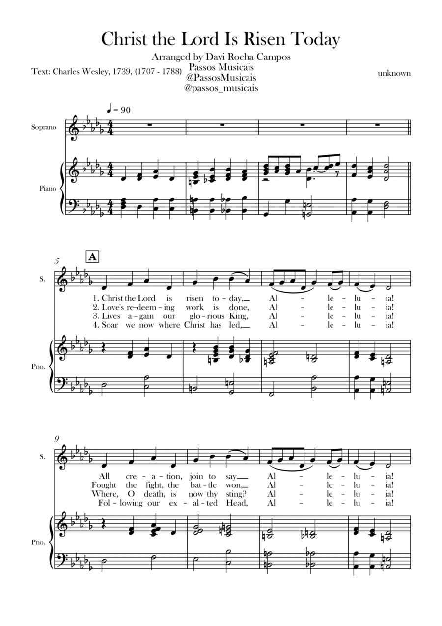 Christ the Lord is Rises today Chamber Music scores gallery preview page 1