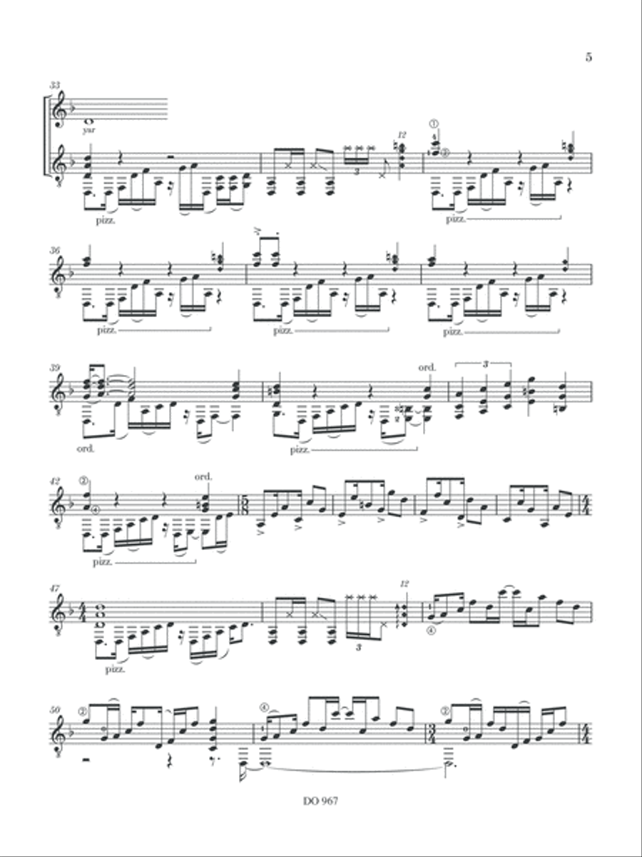Benga Beat Benga Beat Classical Guitar scores gallery preview page 5