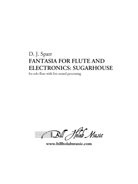 Fantasia for Flute and Electronics: Sugarhouse