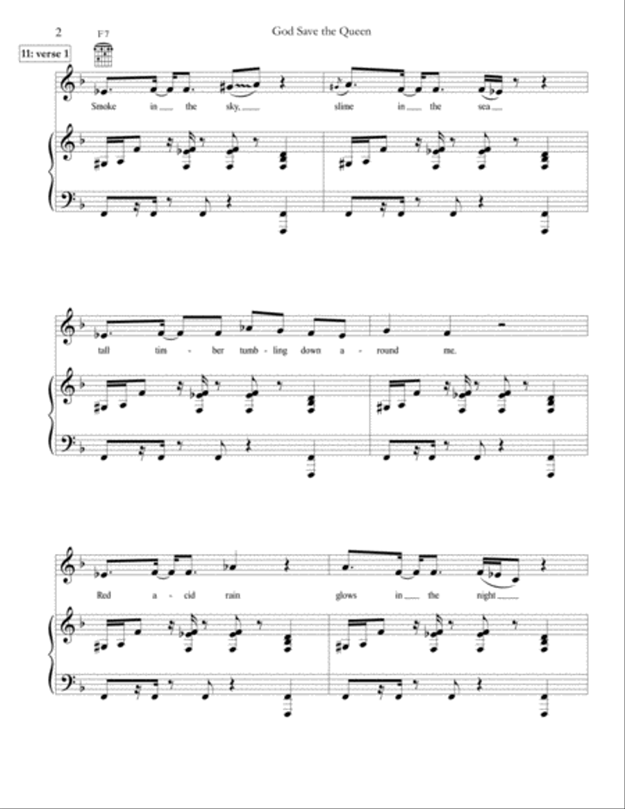 God Save The Queen Voice scores gallery preview page 2