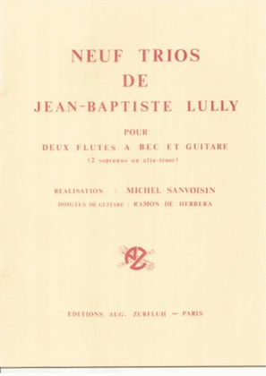 Neuf trios jean-baptiste lully