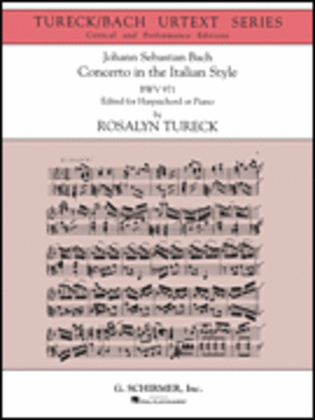 Book cover for Concerto in the Italian Style (Urtext Edition)