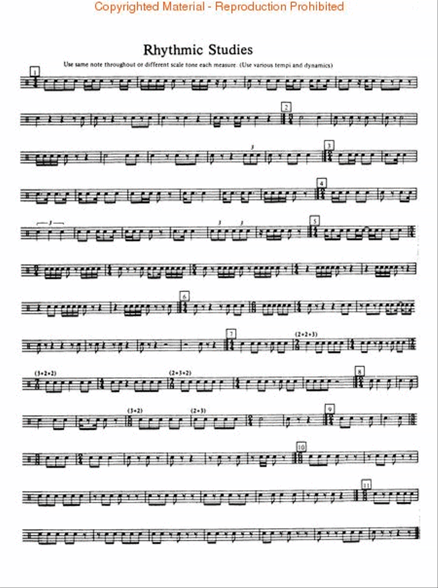 Symphonic Warm-Ups for Band Concert Band scores gallery preview page 2