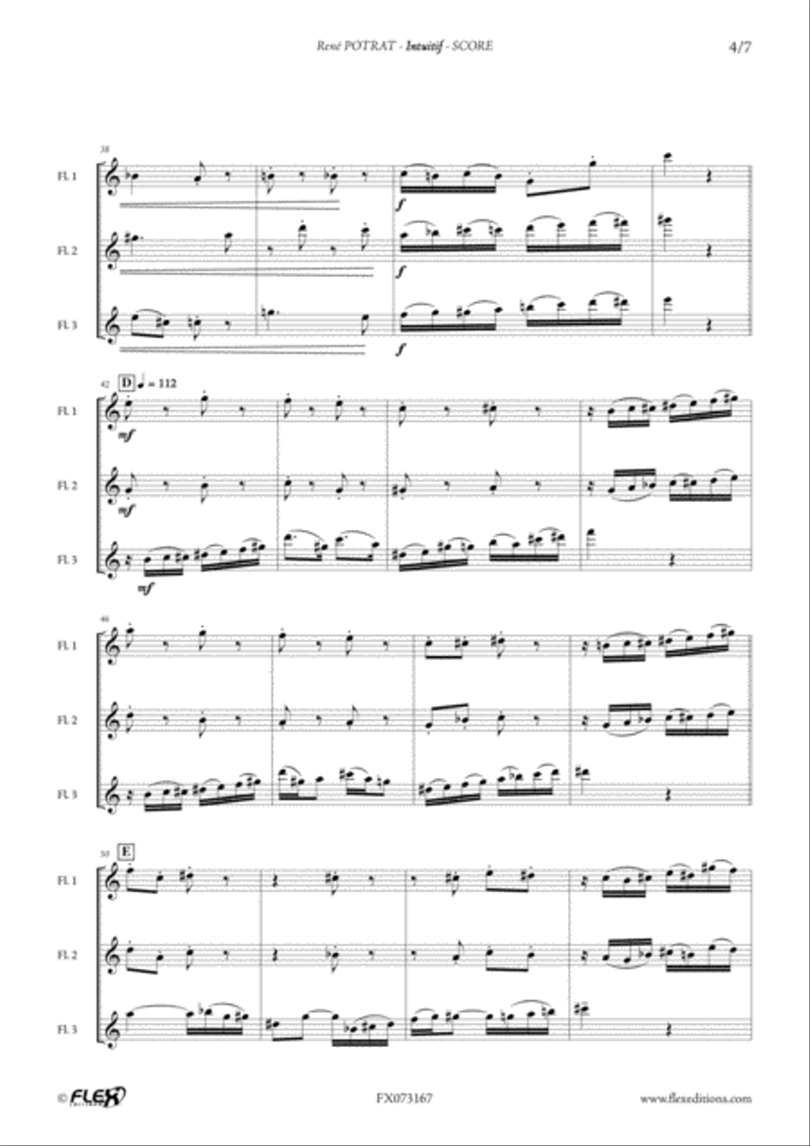 Intuitif Flute Trio scores gallery preview page 4