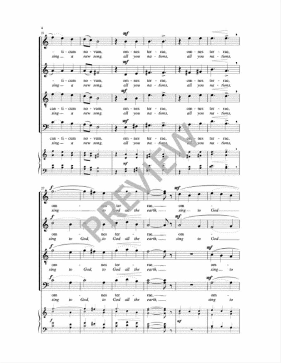 Cantate Domino Cantate Domino Choir scores gallery preview page 10