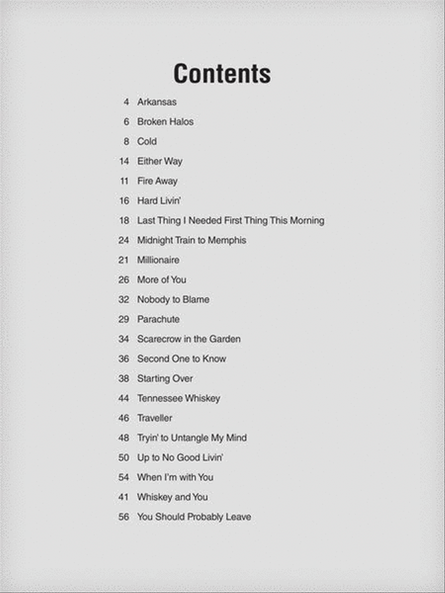 Chris Stapleton Electric Guitar scores gallery preview page 3