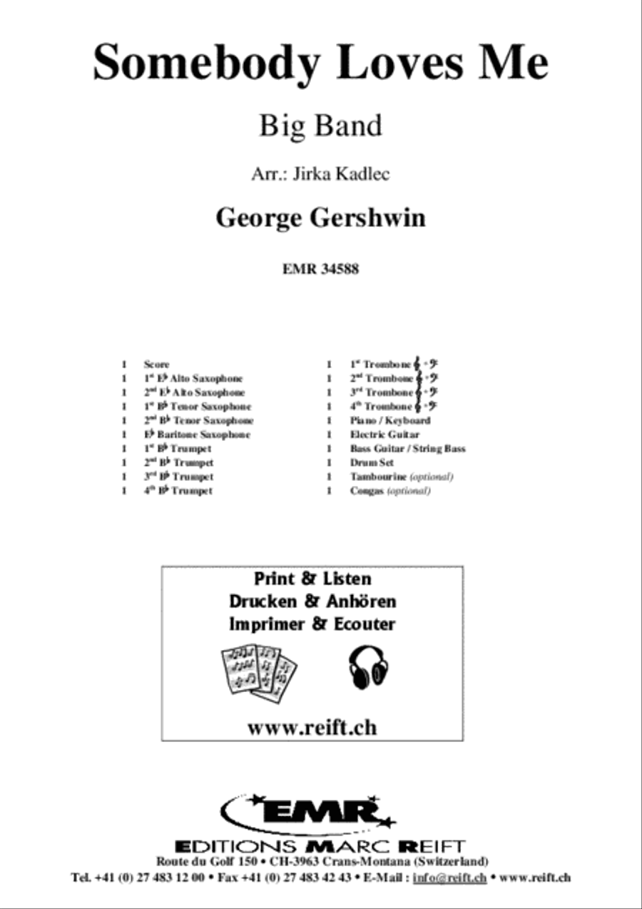 Somebody Loves Me Somebody Loves Me Big Band scores gallery preview page 2