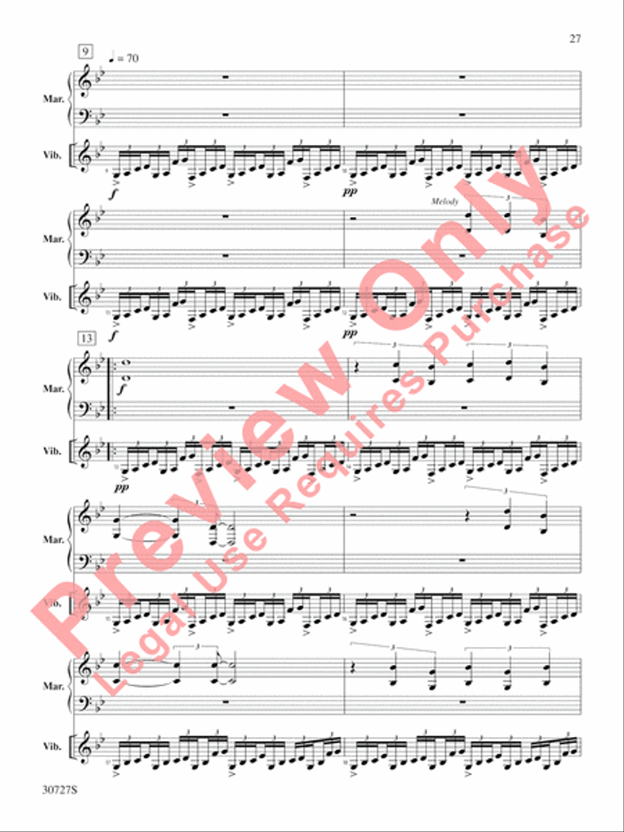 The Gershwin Mallet Collection Percussion scores gallery preview page 28