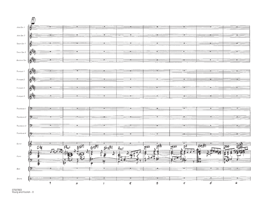 Young And Foolish - Full Score Jazz Ensemble scores gallery preview page 2