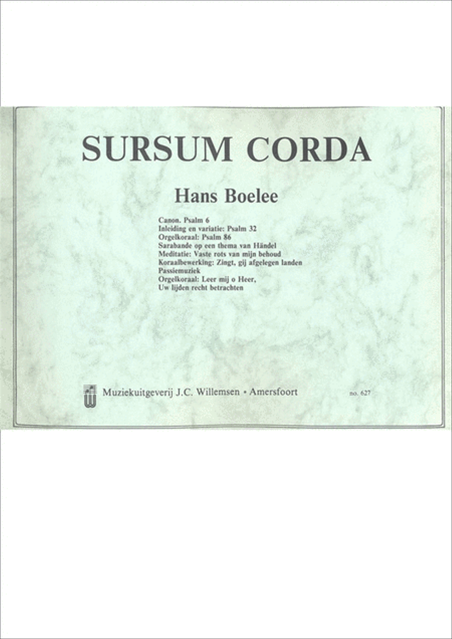 Sursum Corda Organ scores gallery preview page 1