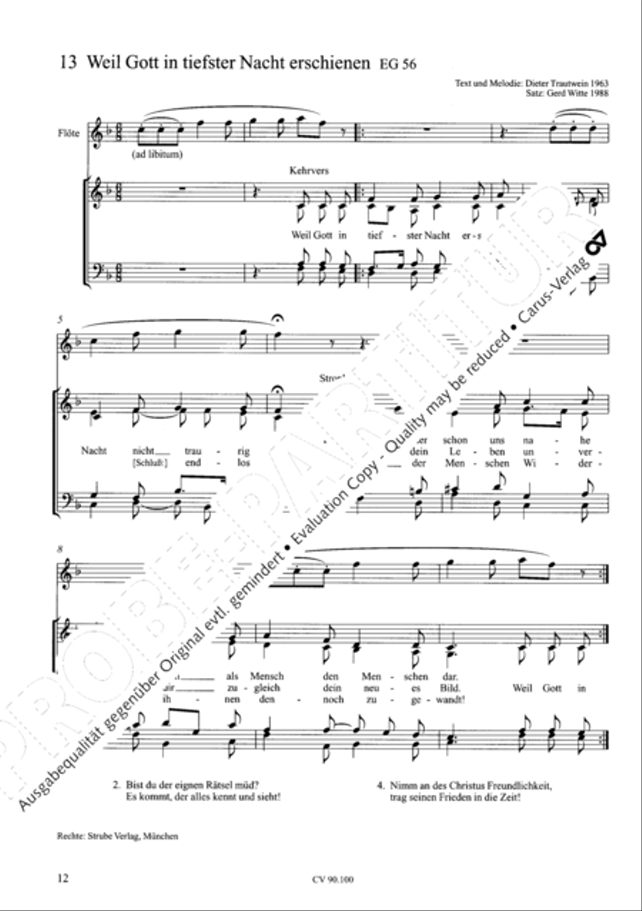 Chorsatze zum Evangelischen Gesangbuch Choir scores gallery preview page 17