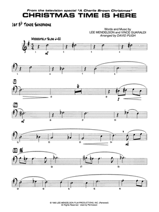 Christmas Time Is Here: B-flat Tenor Saxophone