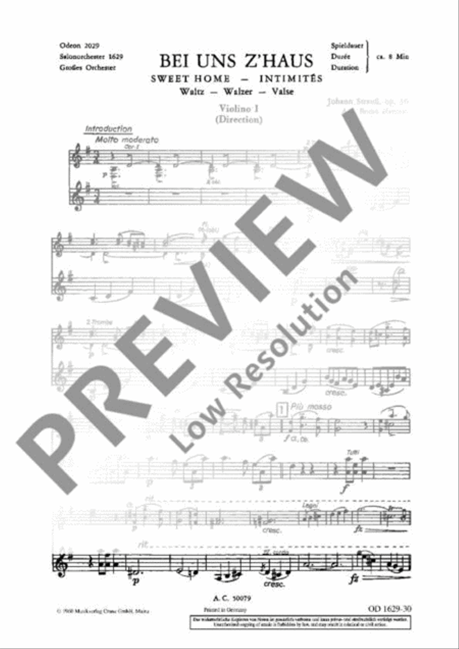 Bei uns z'Haus Orchestra scores gallery preview page 11