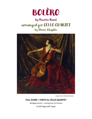Bolero for Cello Quartet
