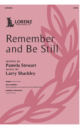 Book cover for Remember and Be Still