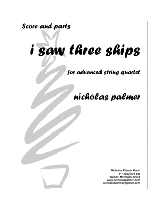 I saw three ships - for advanced string quartet