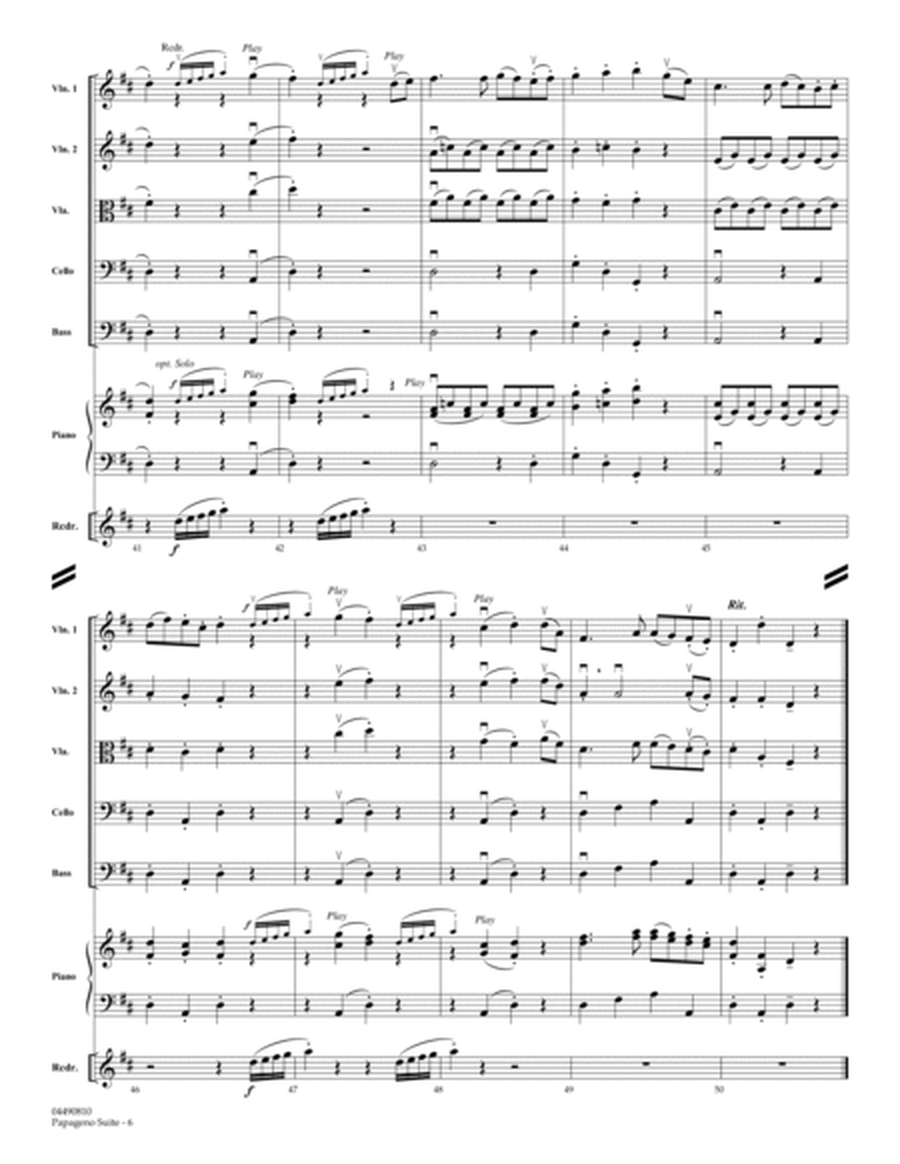 Papageno Suite - Full Score