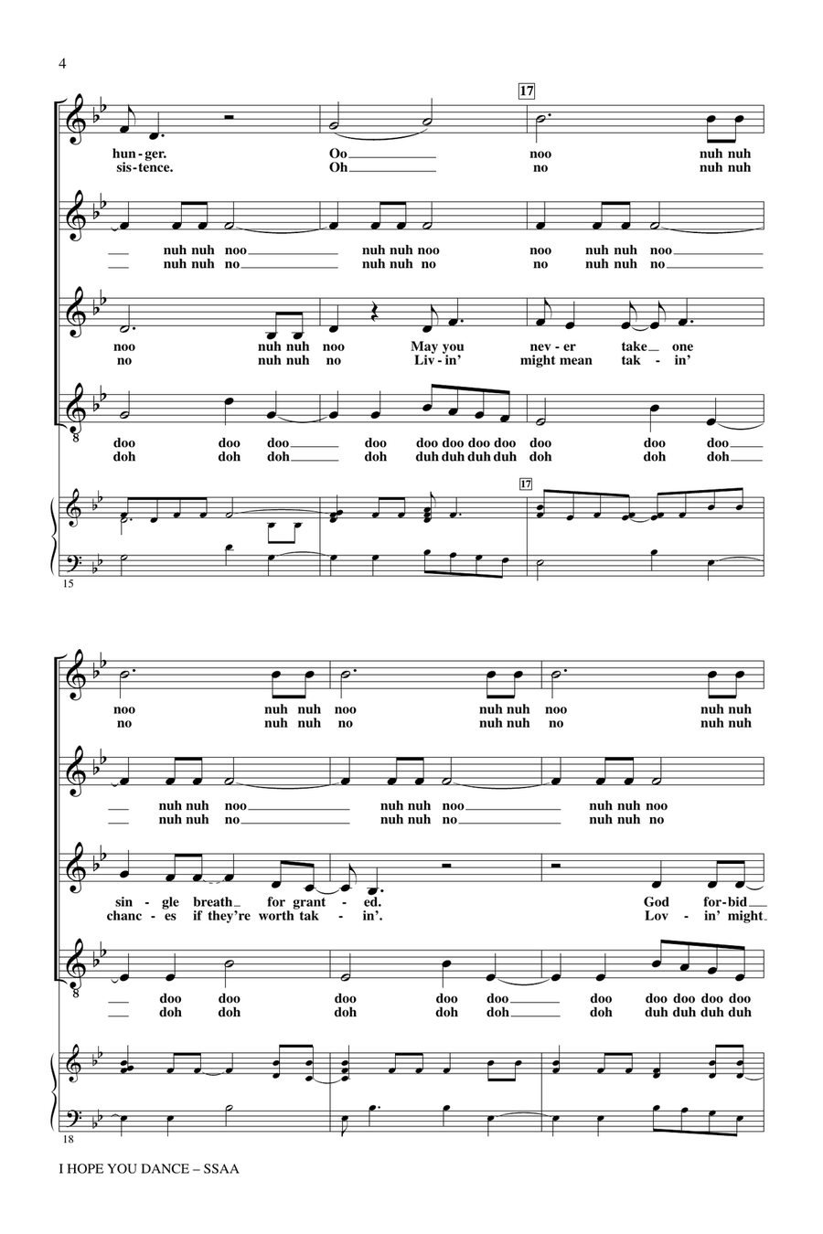 I Hope You Dance I Hope You Dance SSA scores gallery preview page 3