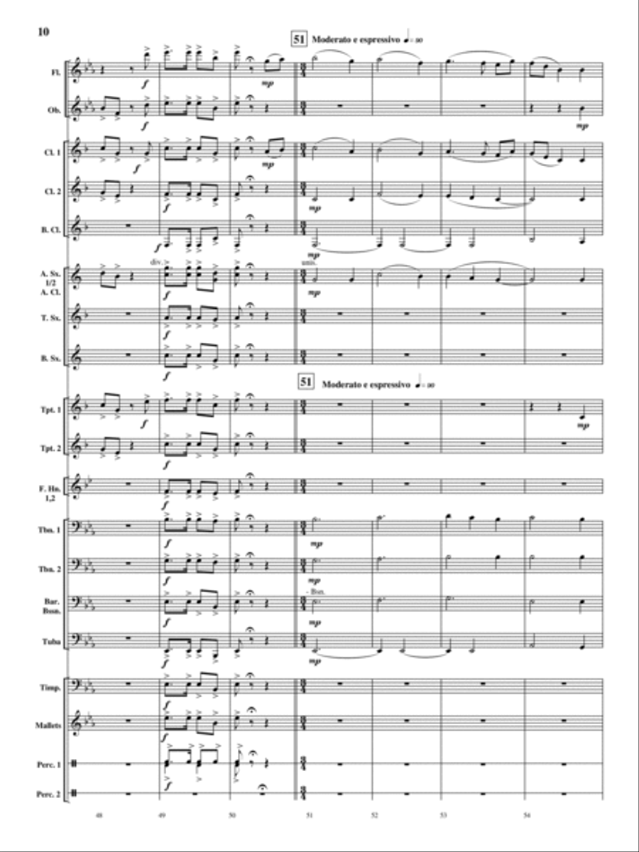 Oakdale Variations Oakdale Variations Concert Band scores gallery preview page 9