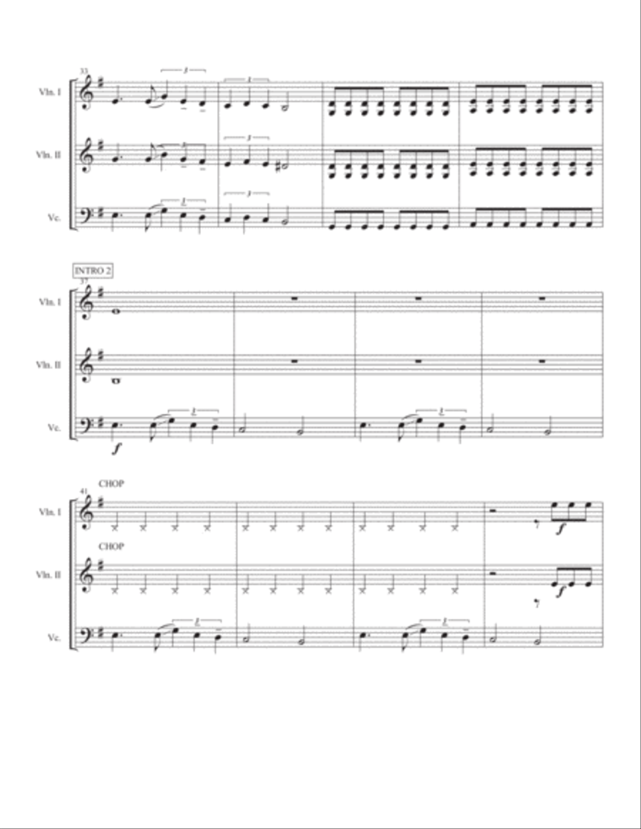 Seven Nation Army String Trio scores gallery preview page 4