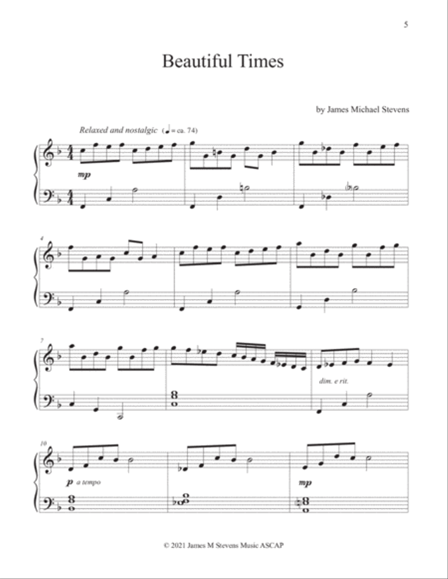 October Piano Book Piano Method scores gallery preview page 5
