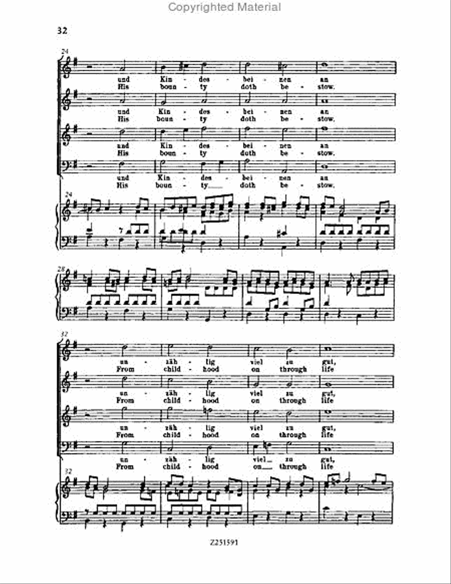 Gott, der Herr, ist Sonn' und Schild, BWV 79 Choir scores gallery preview page 32