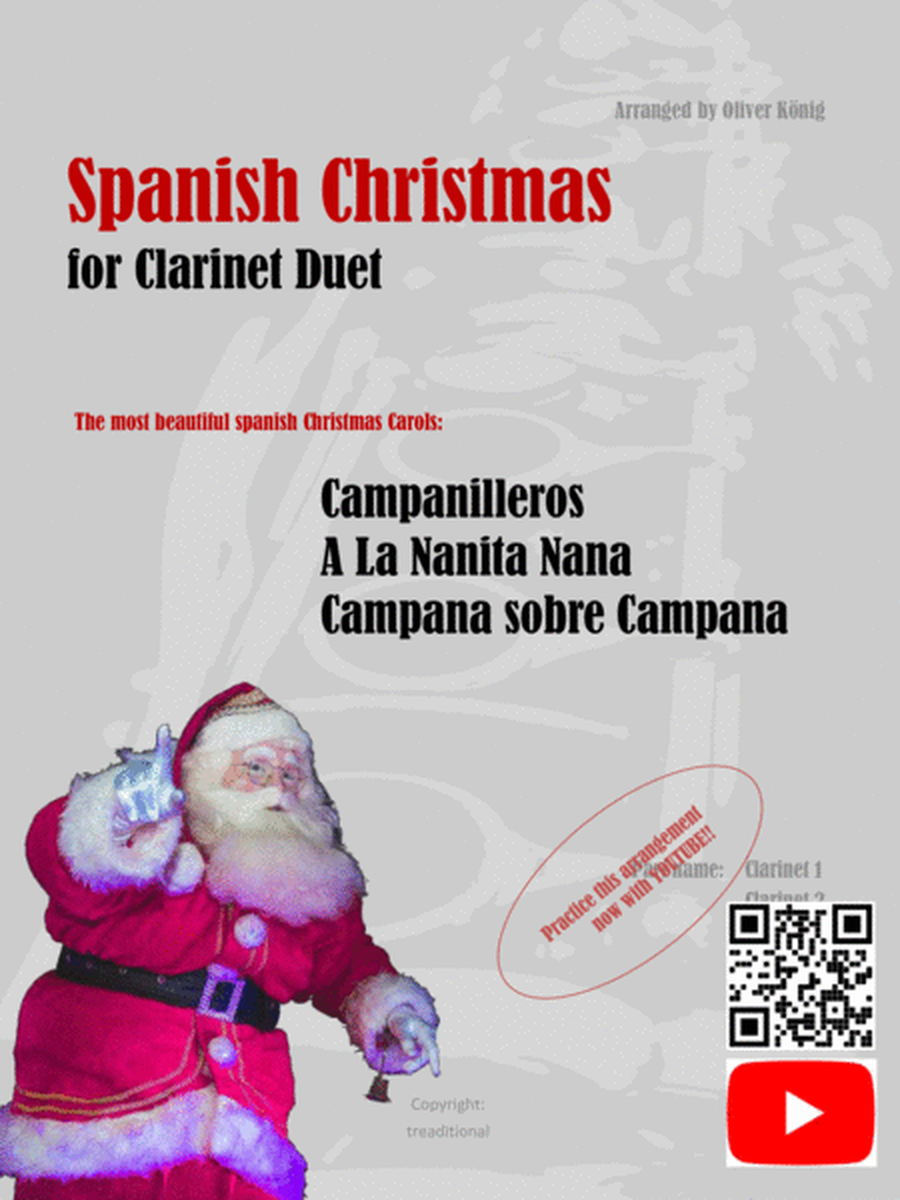 西班牙圣诞歌曲为2个单簧管 image number null