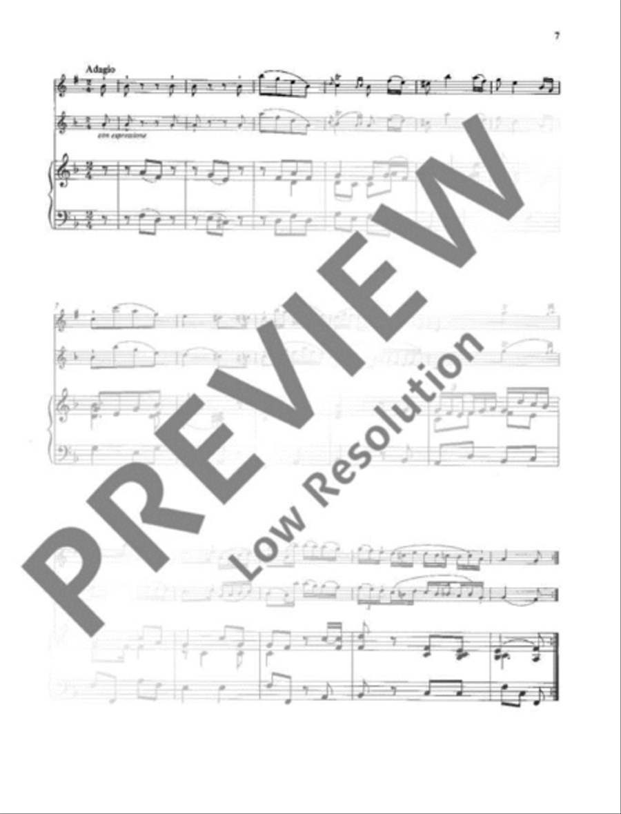 Two Sonatas Clarinet scores gallery preview page 8