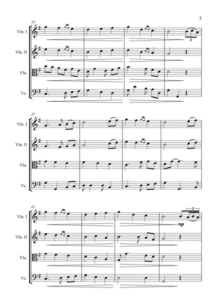The First Noel - Christmas Carol - for String Quartet image number null
