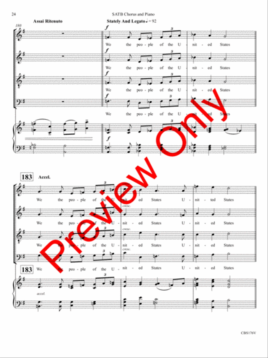 We the People of the United States 4-Part scores gallery preview page 27