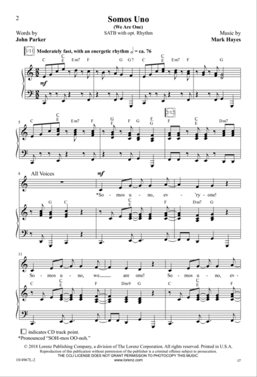 Somos Uno 4-Part scores gallery preview page 2