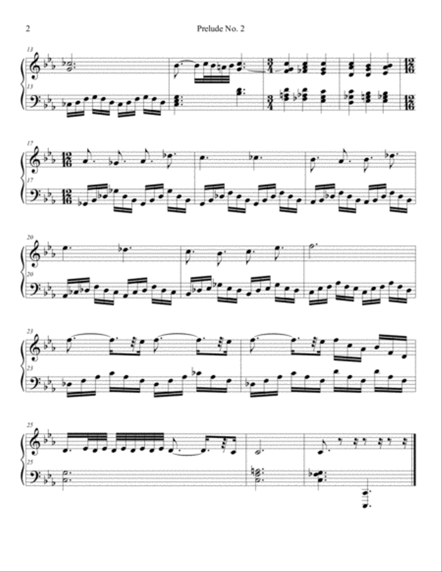 Seven College Preludes for Piano Solo Piano Solo scores gallery preview page 4