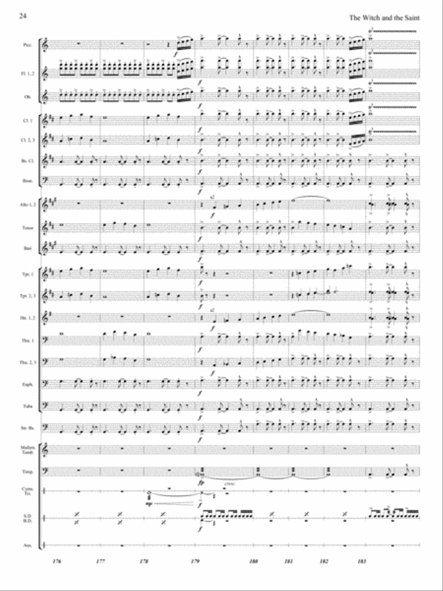 The Witch and The Saint The Witch and The Saint Concert Band scores gallery preview page 23