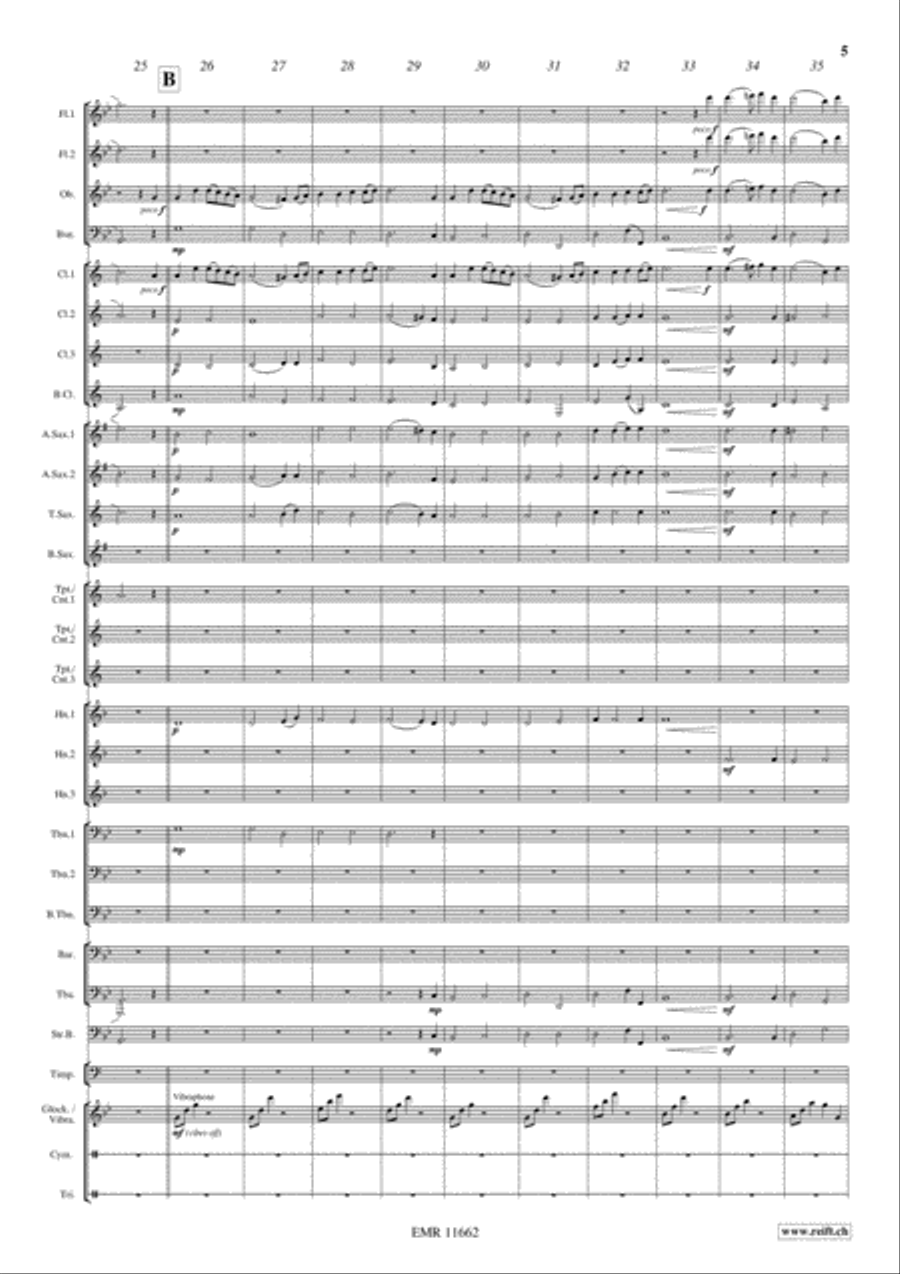 My Heart Will Always Wander Concert Band scores gallery preview page 6