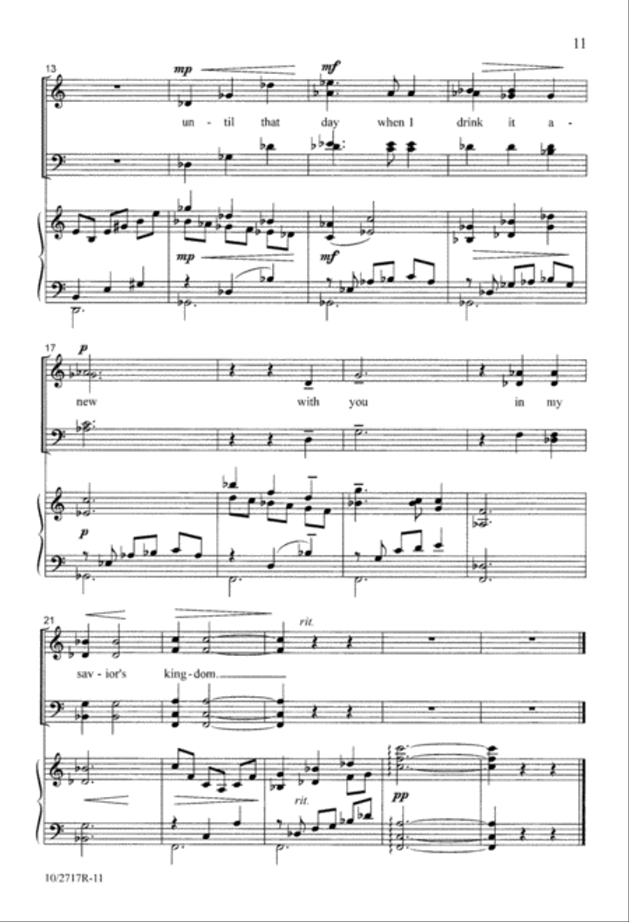 Four Communion Responses 4-Part scores gallery preview page 11