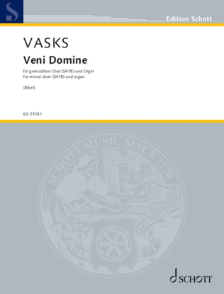 Book cover for Veni Domine