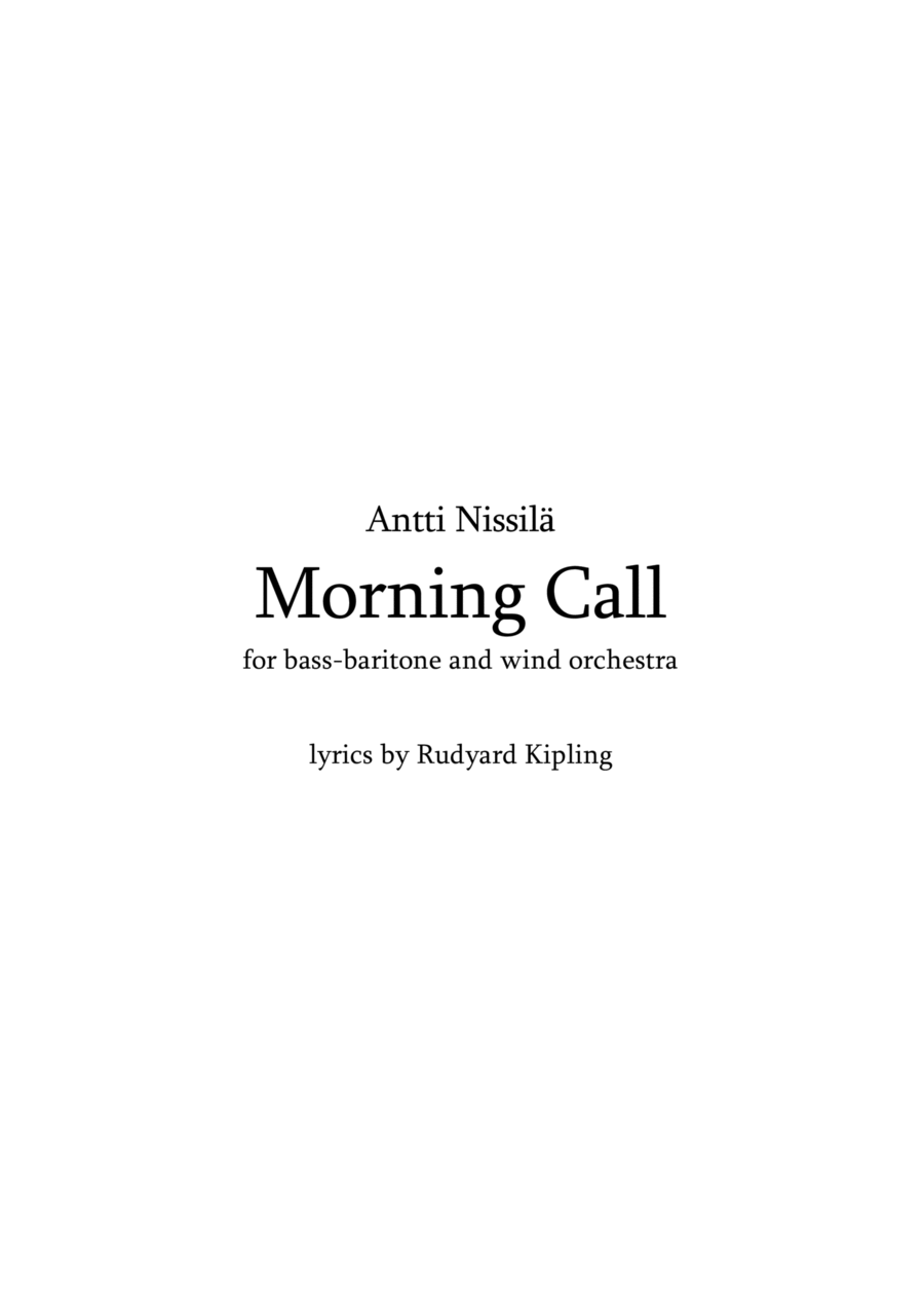 Morning Call Large Ensemble scores gallery preview page 1