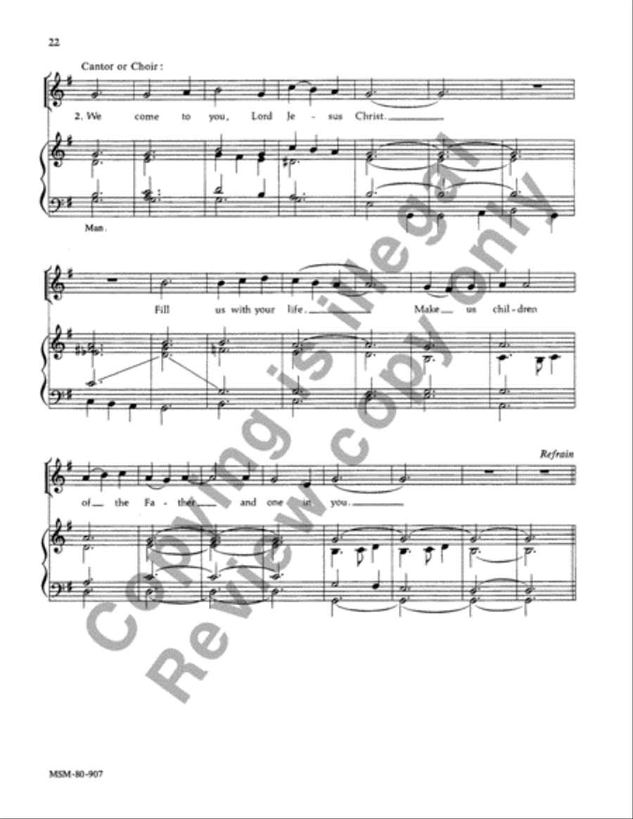 Rite of Christian Initiation of Adults 4-Part scores gallery preview page 21