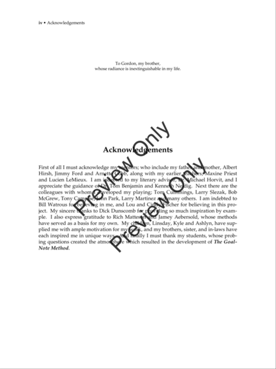 Jazz Improvisation: The Goal-Note Method (Text with MP3s) Jazz Ensemble scores gallery preview page 5