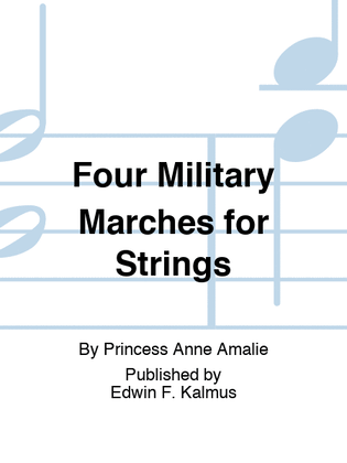Book cover for Four Military Marches for Strings