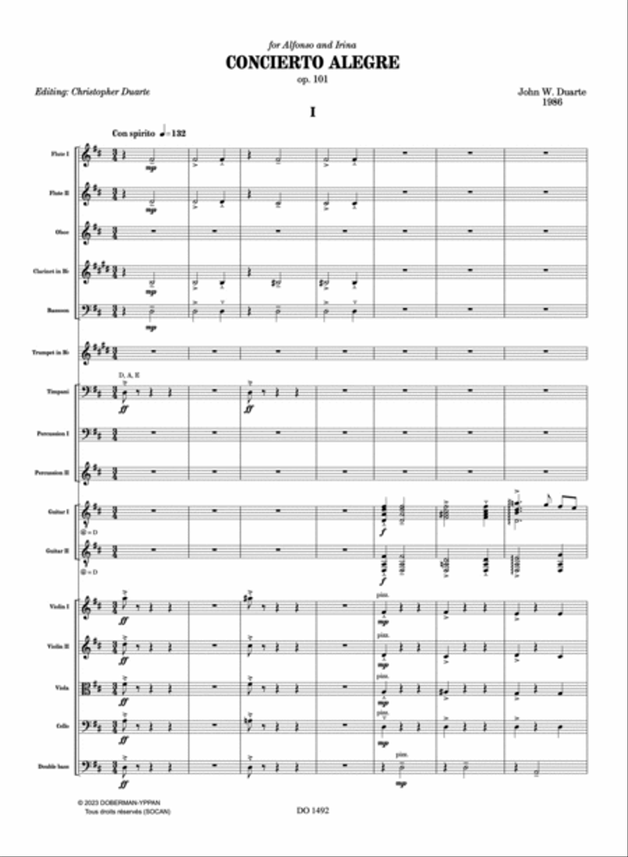 Concierto Alegre, Op. 101 Orchestra scores gallery preview page 2