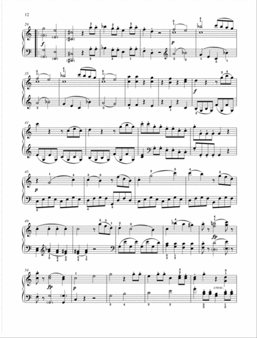 Sonatina C major Piano Solo scores gallery preview page 2