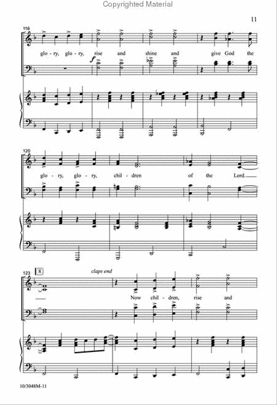 Wake Up, Church, Wake Up! 4-Part scores gallery preview page 12
