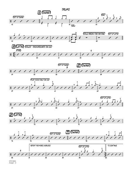 Airegin (arr. Mike Tomaro) - Drums