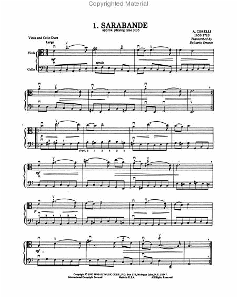 Ten Duets for Viola and Cello String Duet scores gallery preview page 2